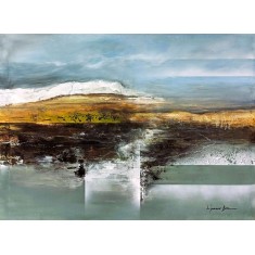 L'passo Benjamin, 36 x 48 Inch, Acrylic on Canvas, Abstract Paintings, AC-LPB-037